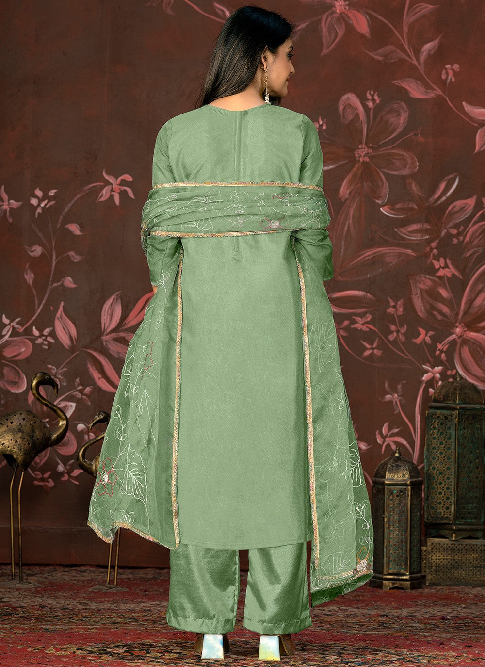 Organza Salwar Suit - T2056