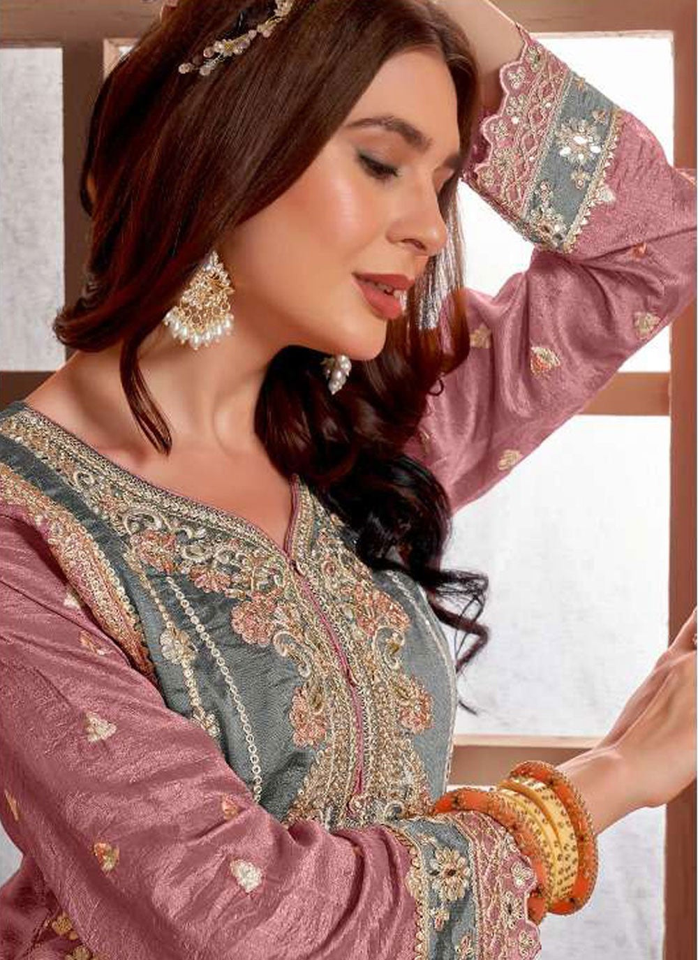 Vichitra Silk Salwar Suit - T4006