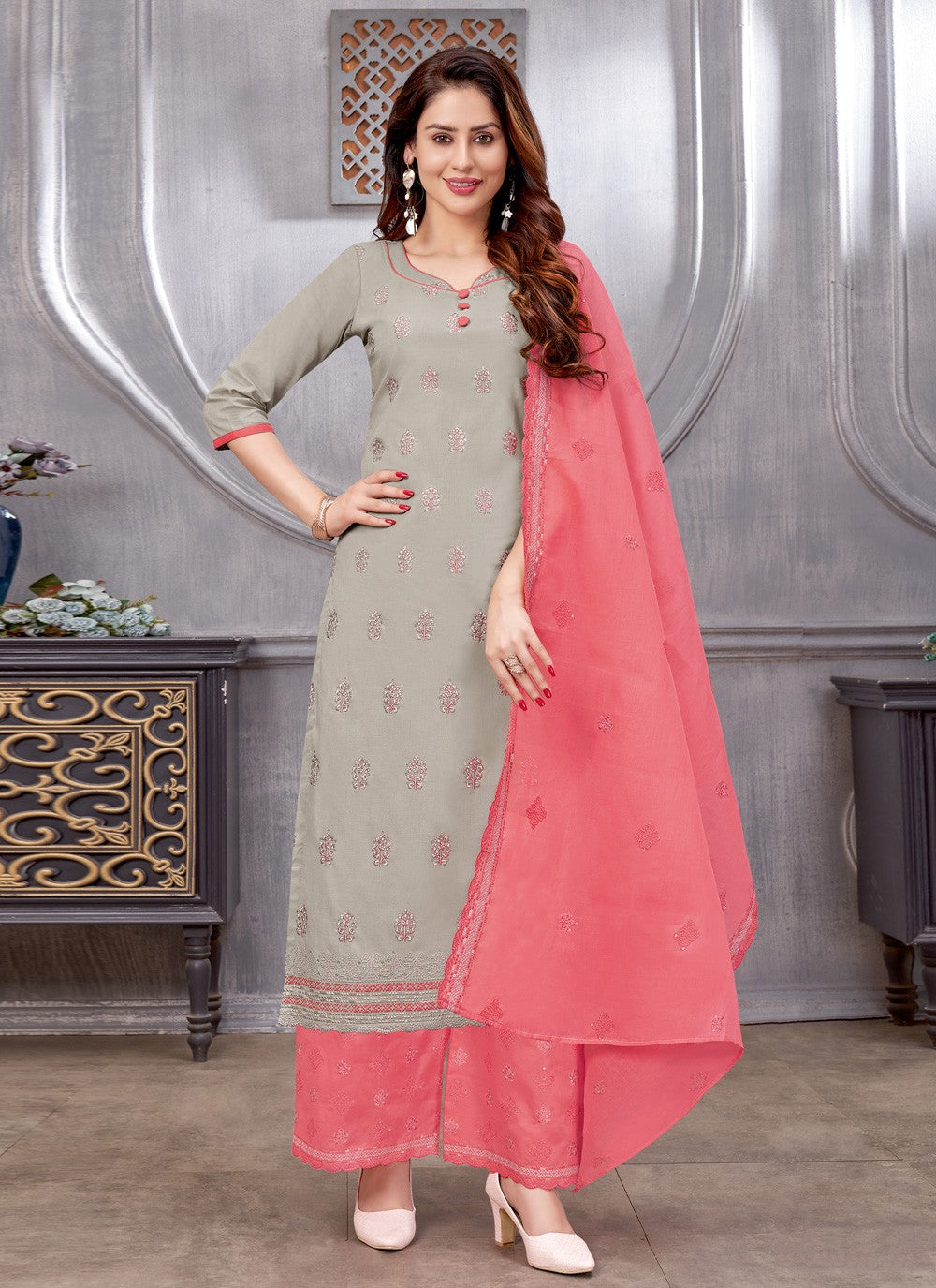 Cotton Pant Style Suit - T1030