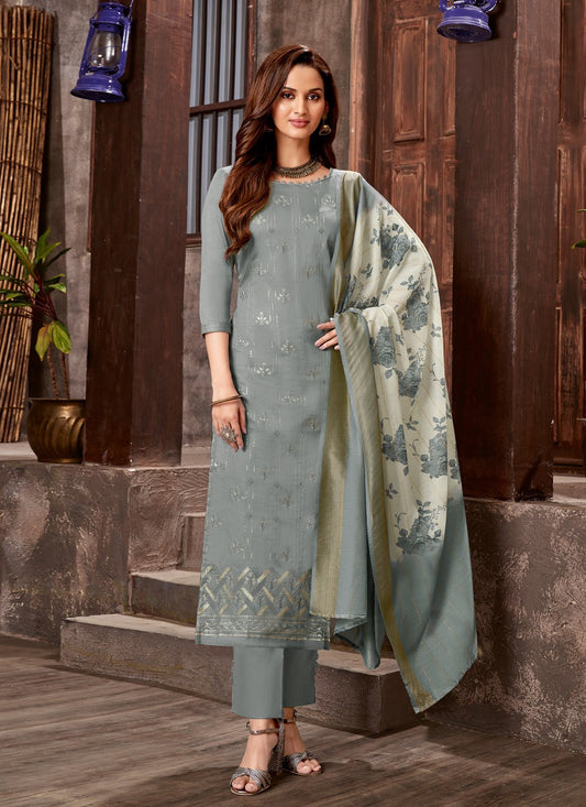 Cotton Satin Pant Style Suit - T861