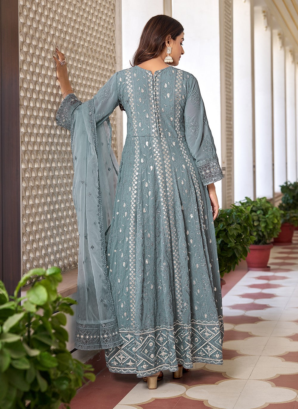 Faux Georgette Salwar Suit - T2167