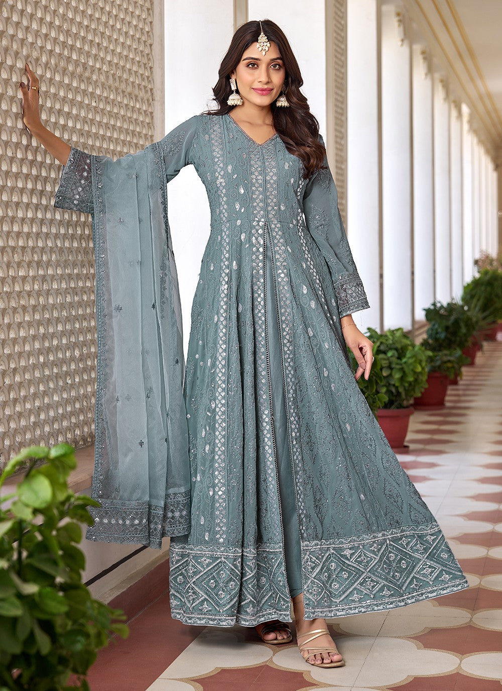 Faux Georgette Salwar Suit - T2167