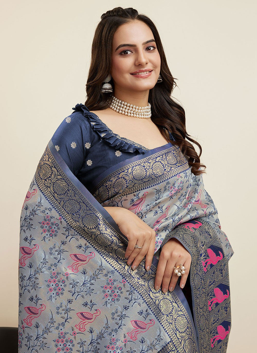 Classic Designer Banarasi Silk Saree - S5435