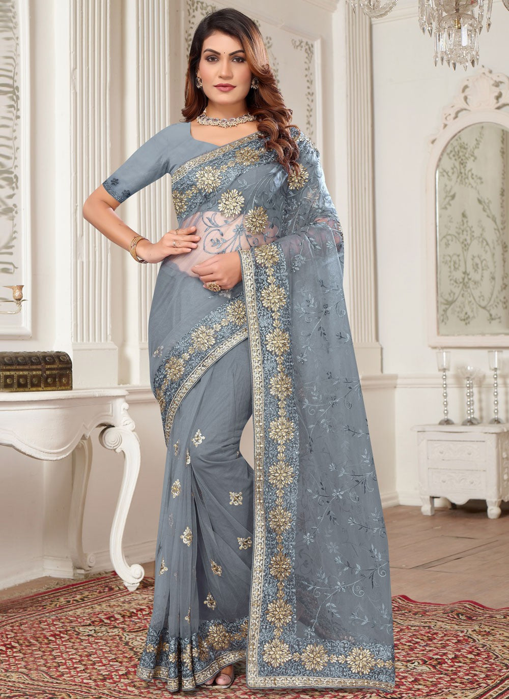 Contemporary Cord Silk Saree - S6325