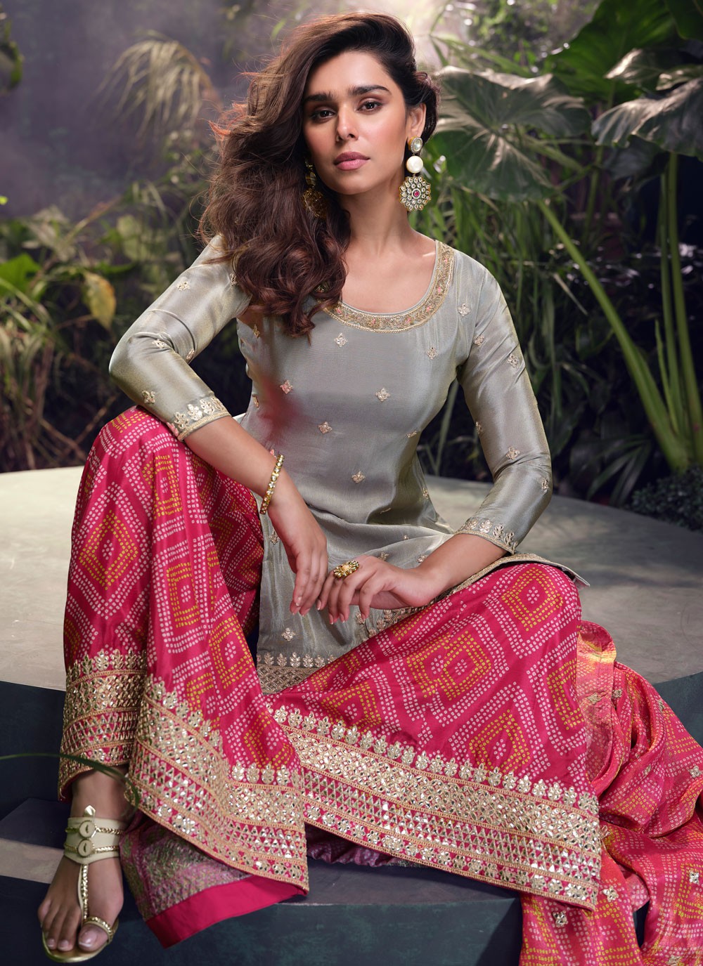 Shimmer, Silk Salwar Suit - T4195