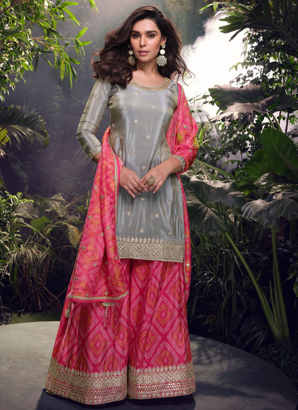 Shimmer, Silk Salwar Suit - T4195