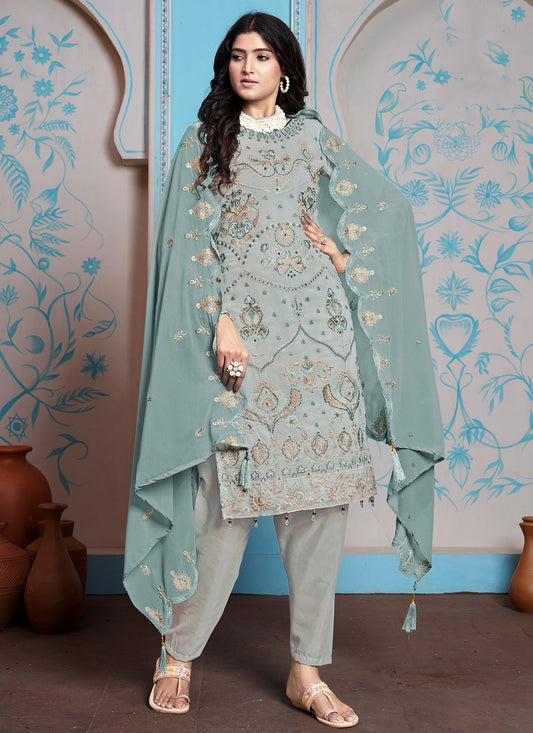 Faux Georgette Salwar Suit - T3312