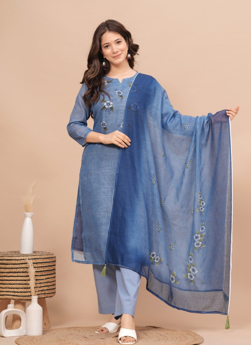 Muslin Salwar Suit - T2329