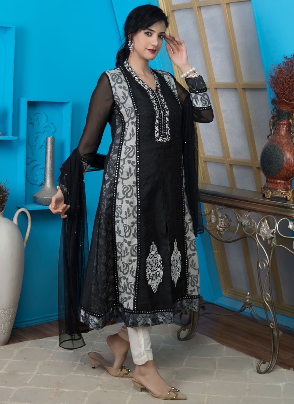 Handloom Silk Salwar Suit - T4132