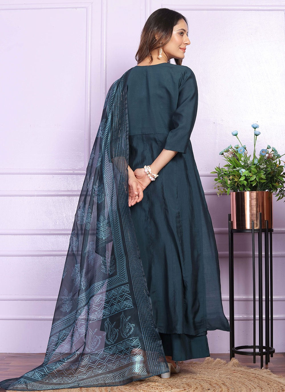 Silk Salwar Suit - T2851