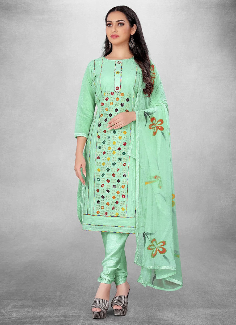 Cotton Salwar Suit - T908