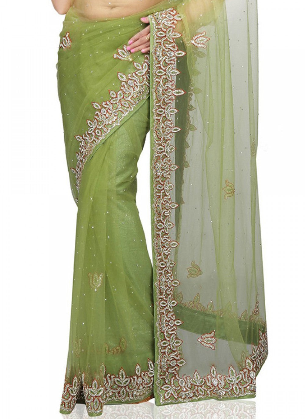 Classic Cutdana Net Saree - S1746