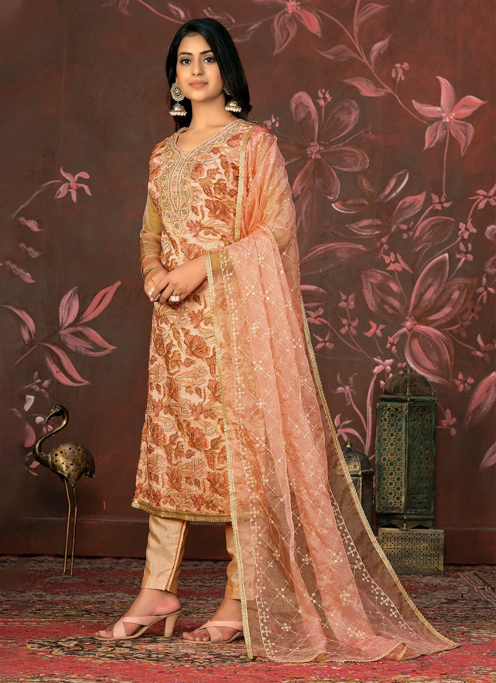 Organza Salwar Suit - T1985