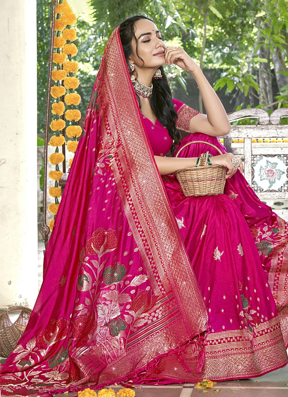 Printed Silk Saree - S12228