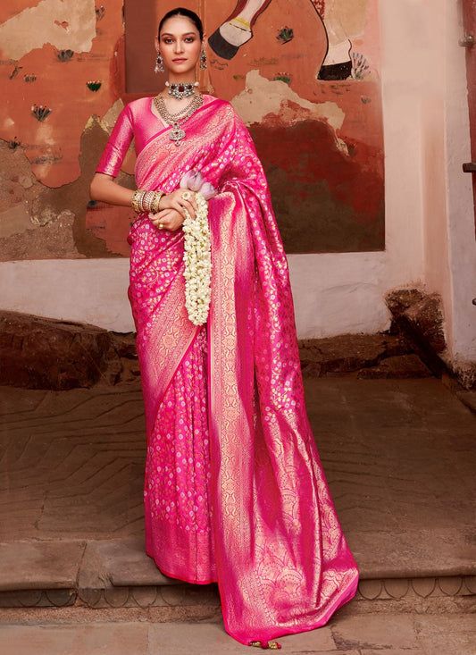 Classic Jaal Banarasi Silk Saree - S10279