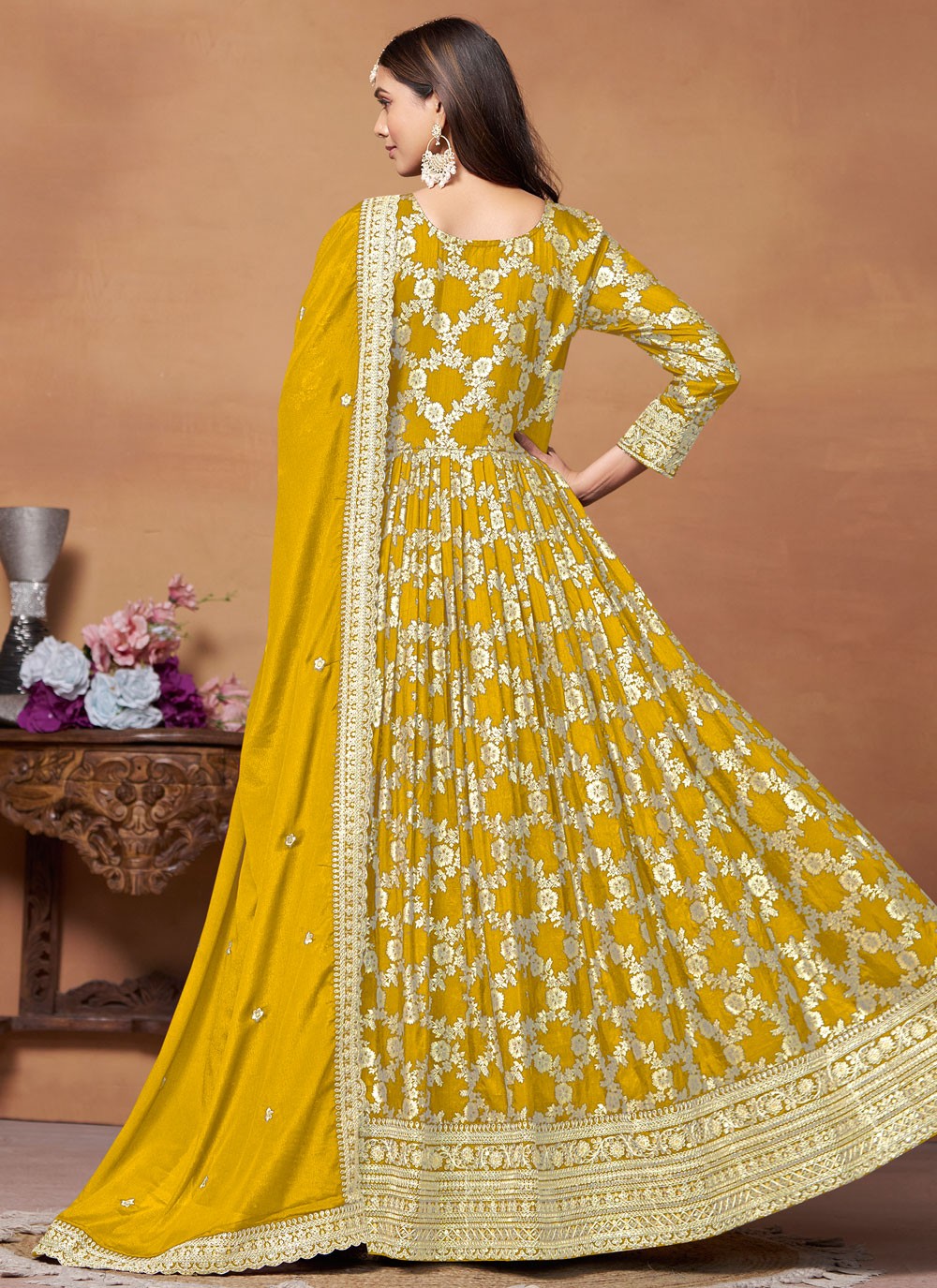 Jacquard Salwar Suit - T2696