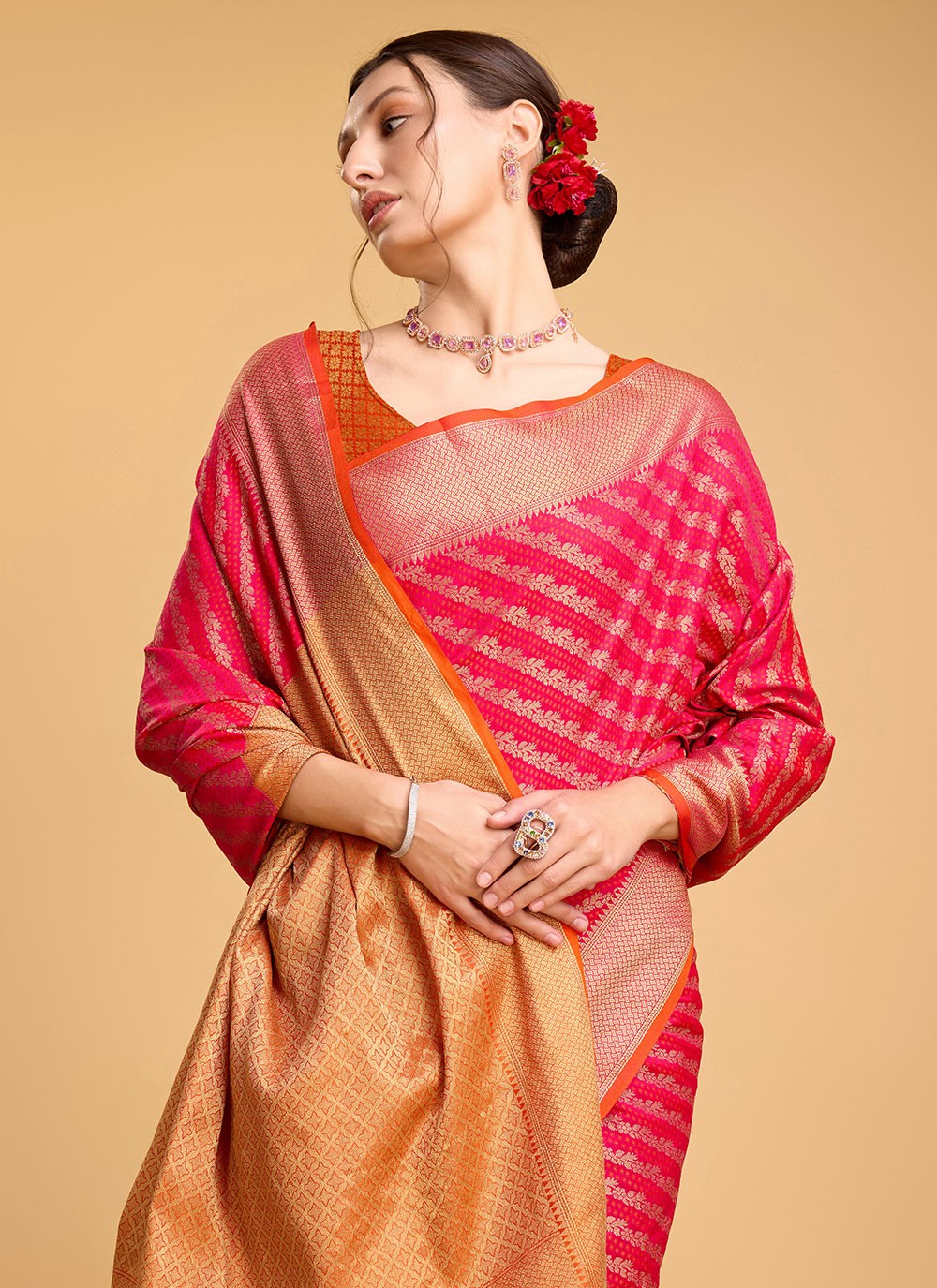 Classic Jacquard Work Patola Silk Saree - S5648