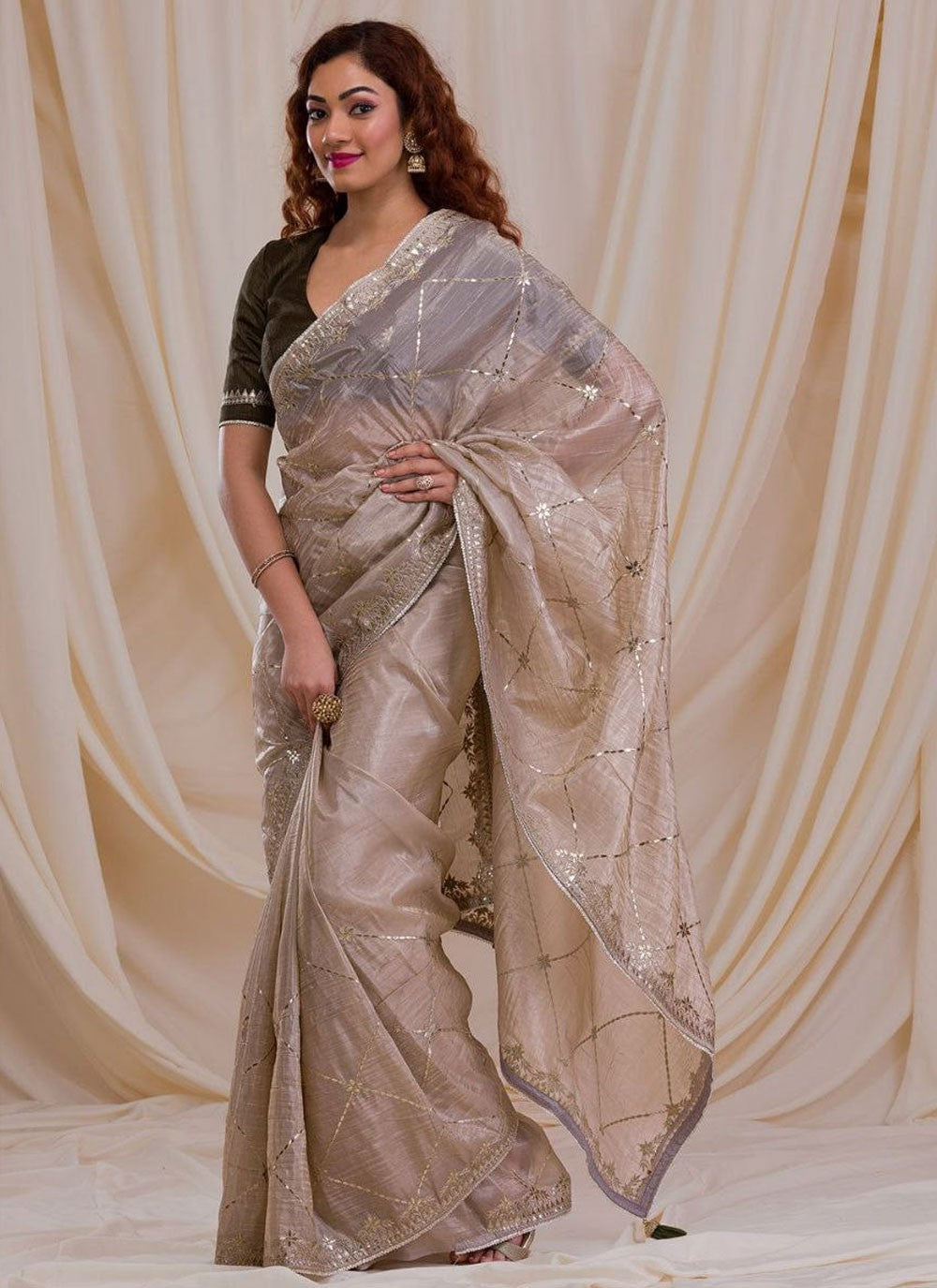 Classic Zari Jimmy Chu Saree - S8832