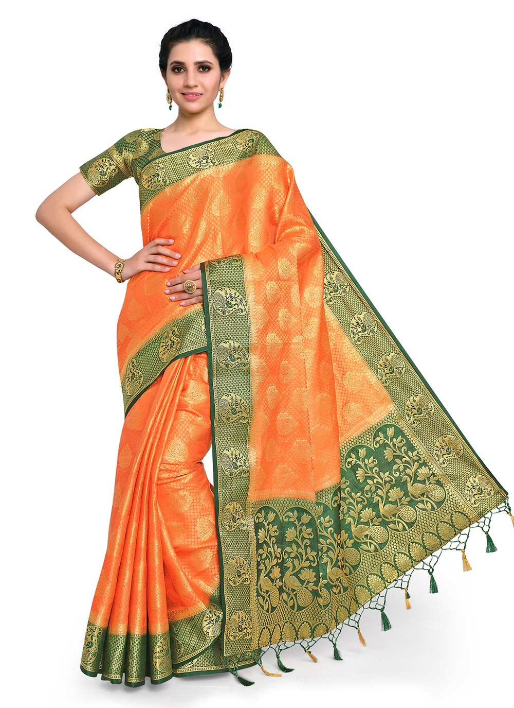 Classic Weaving Zari Kanjivaram Silk Saree - S5315