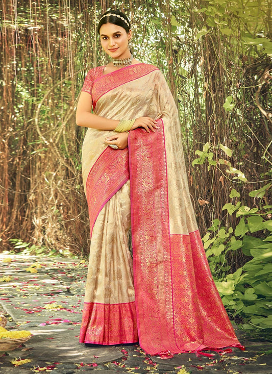 Traditional Weaving Zari Kanjivaram Silk Saree - S4634