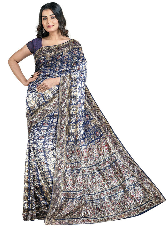 Classic Hand Embroidery Kanjivaram Silk Saree - S0803