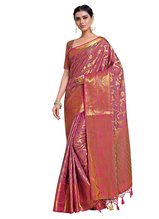 Classic Zari Kanjivaram Silk Saree - S1305