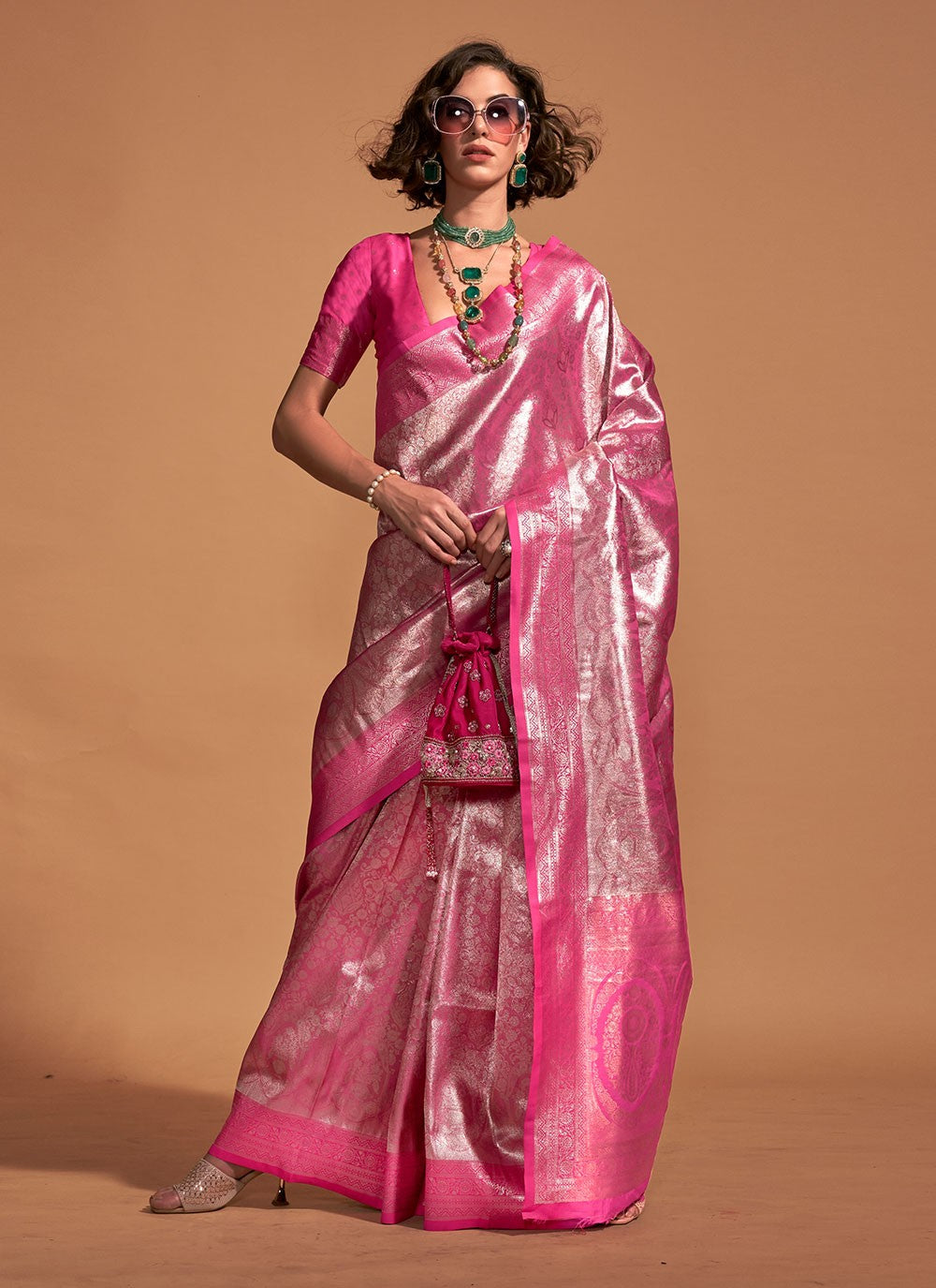 Classic Woven Kanjivaram Silk Saree - S4473