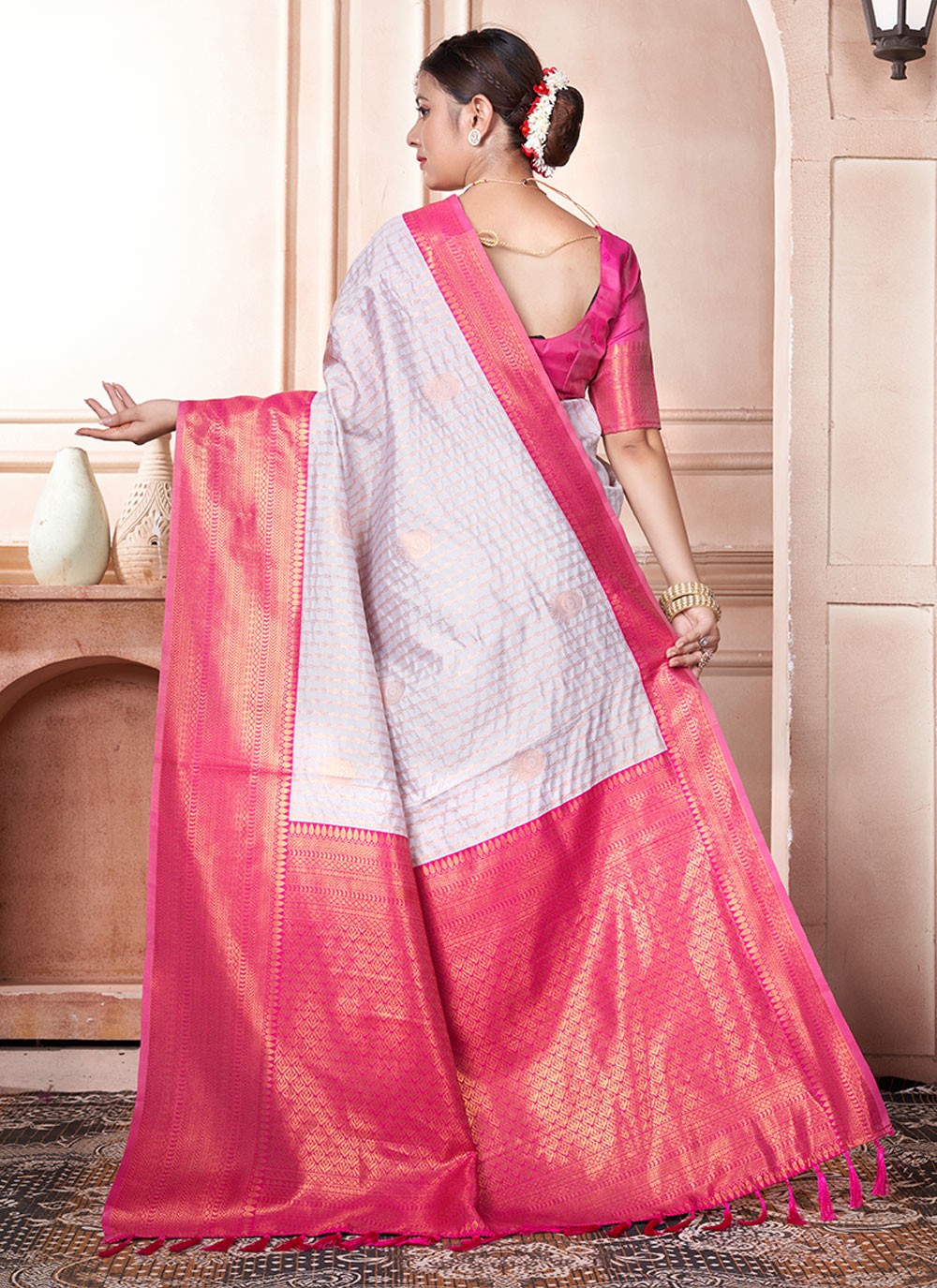 Classic Woven Kanjivaram Silk Saree - S6444