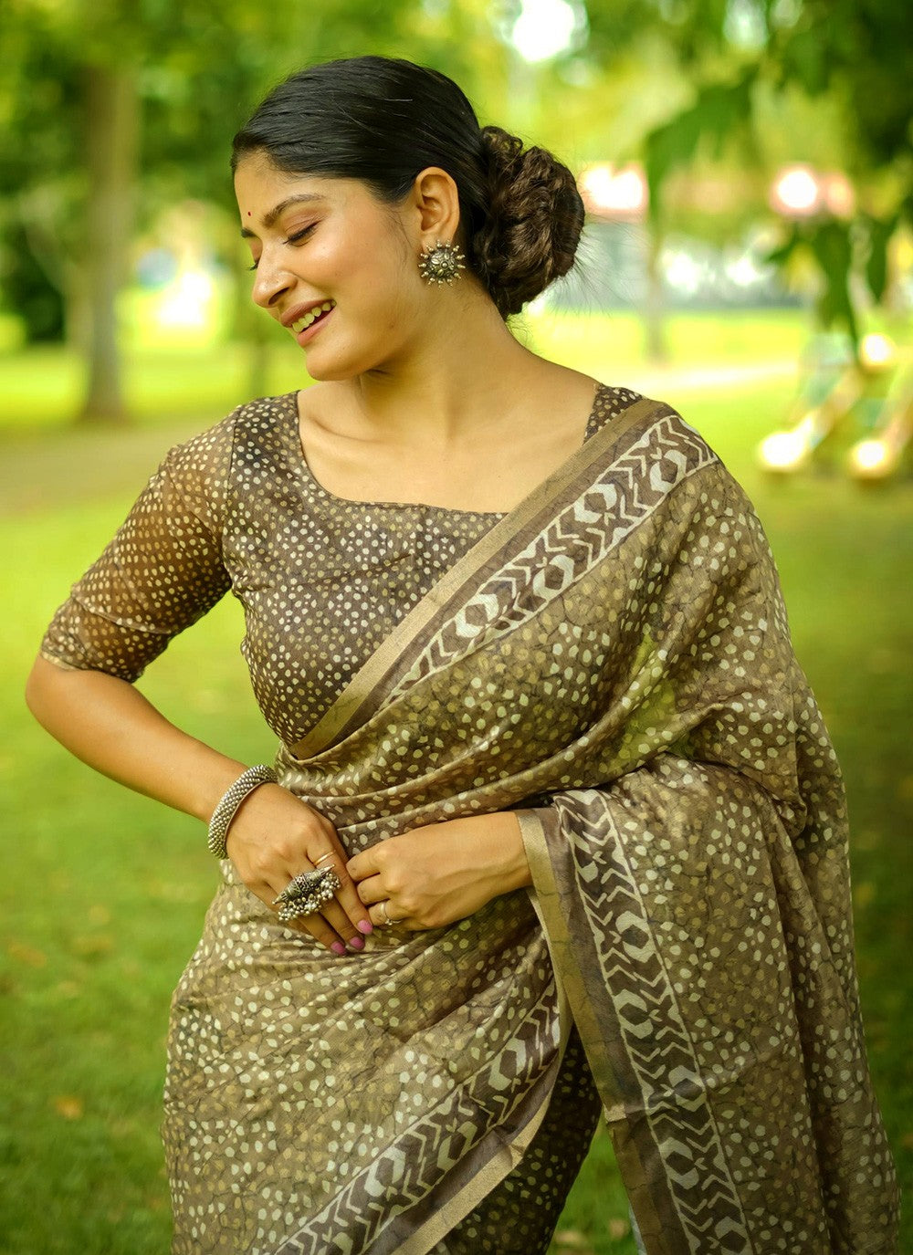 Woven Cotton Saree - S12042