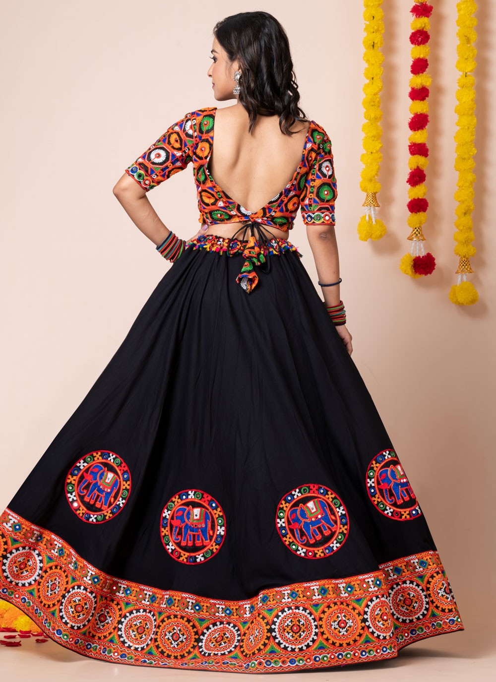 Lace Rayon A - Line Lehenga - L2193