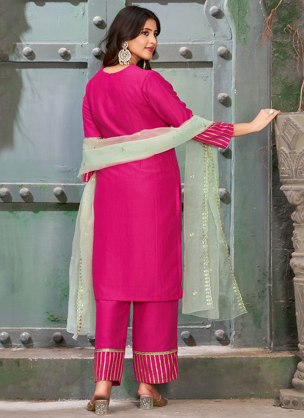 Art Silk Salwar Suit - T3579