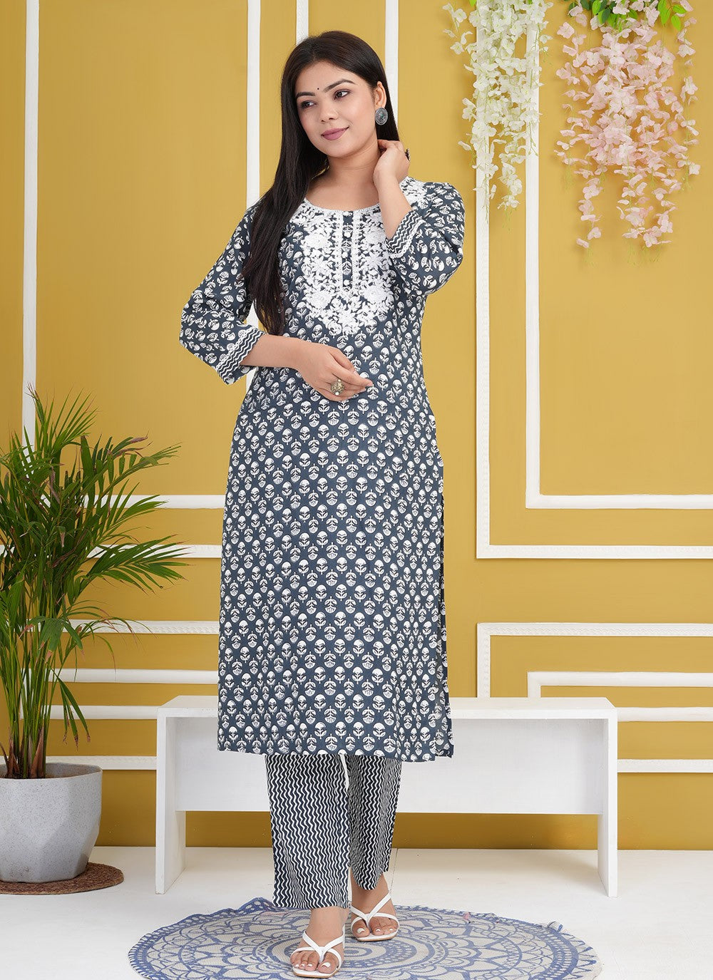 Cotton , Rayon Salwar Suit - T3246