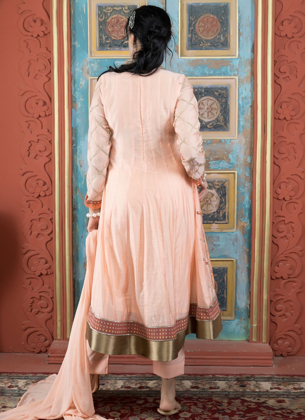 Handloom Silk Salwar Suit - T4132