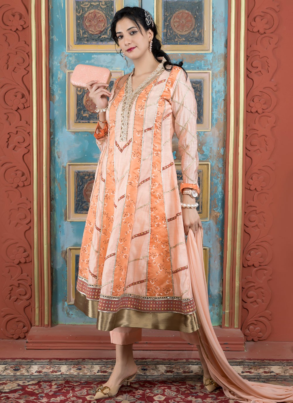 Handloom Silk Salwar Suit - T4132