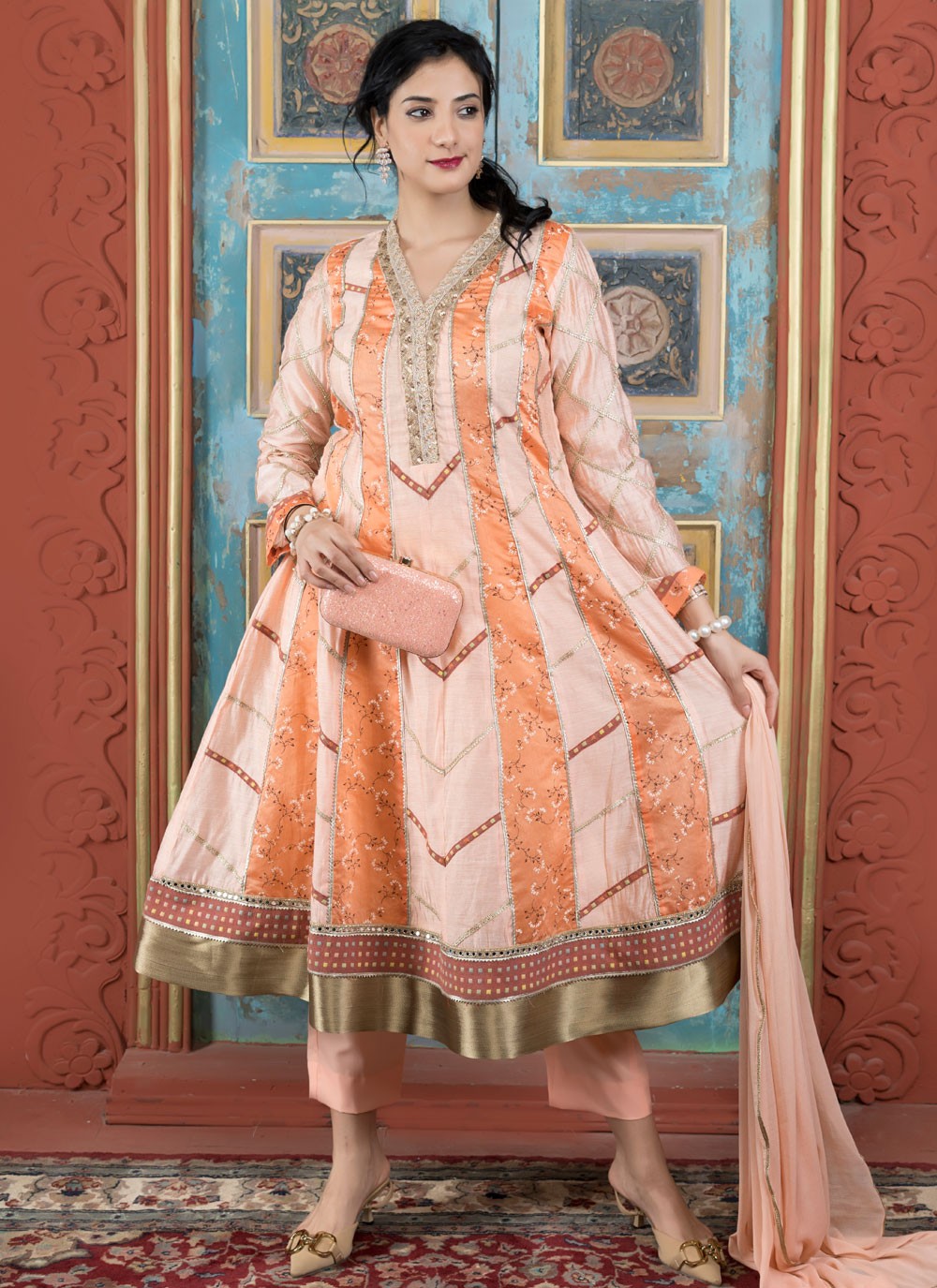 Handloom Silk Salwar Suit - T4132