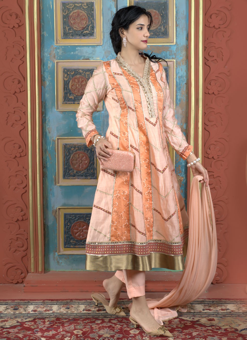 Handloom Silk Salwar Suit - T4132