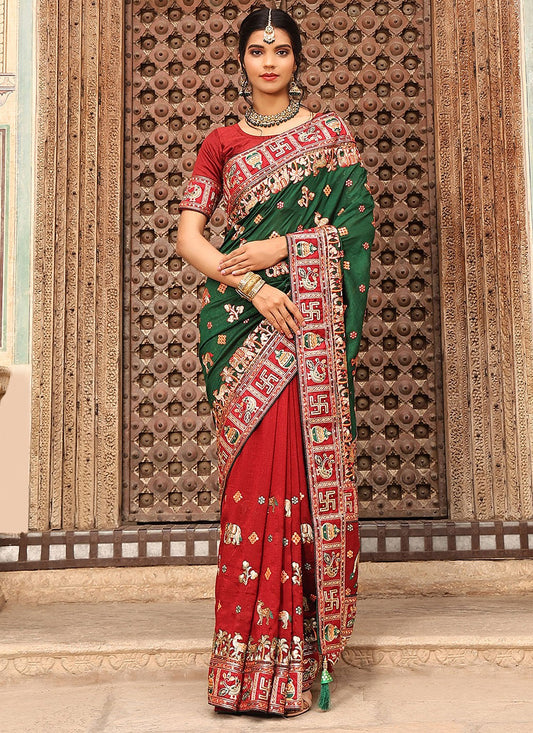 Classic Diamond Silk Saree - S2680