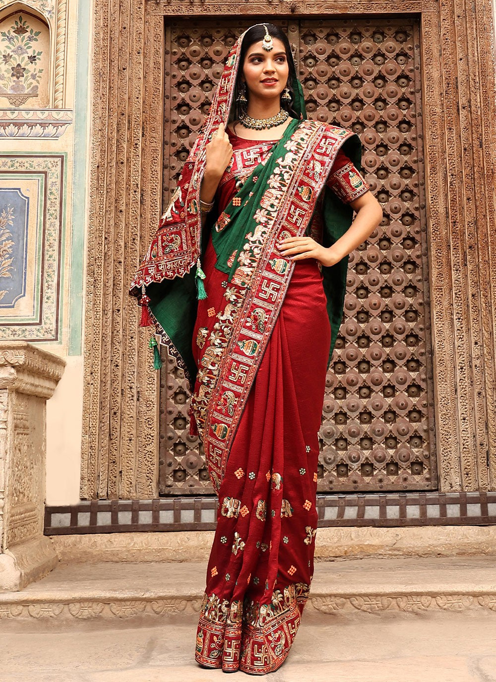 Classic Diamond Silk Saree - S2680