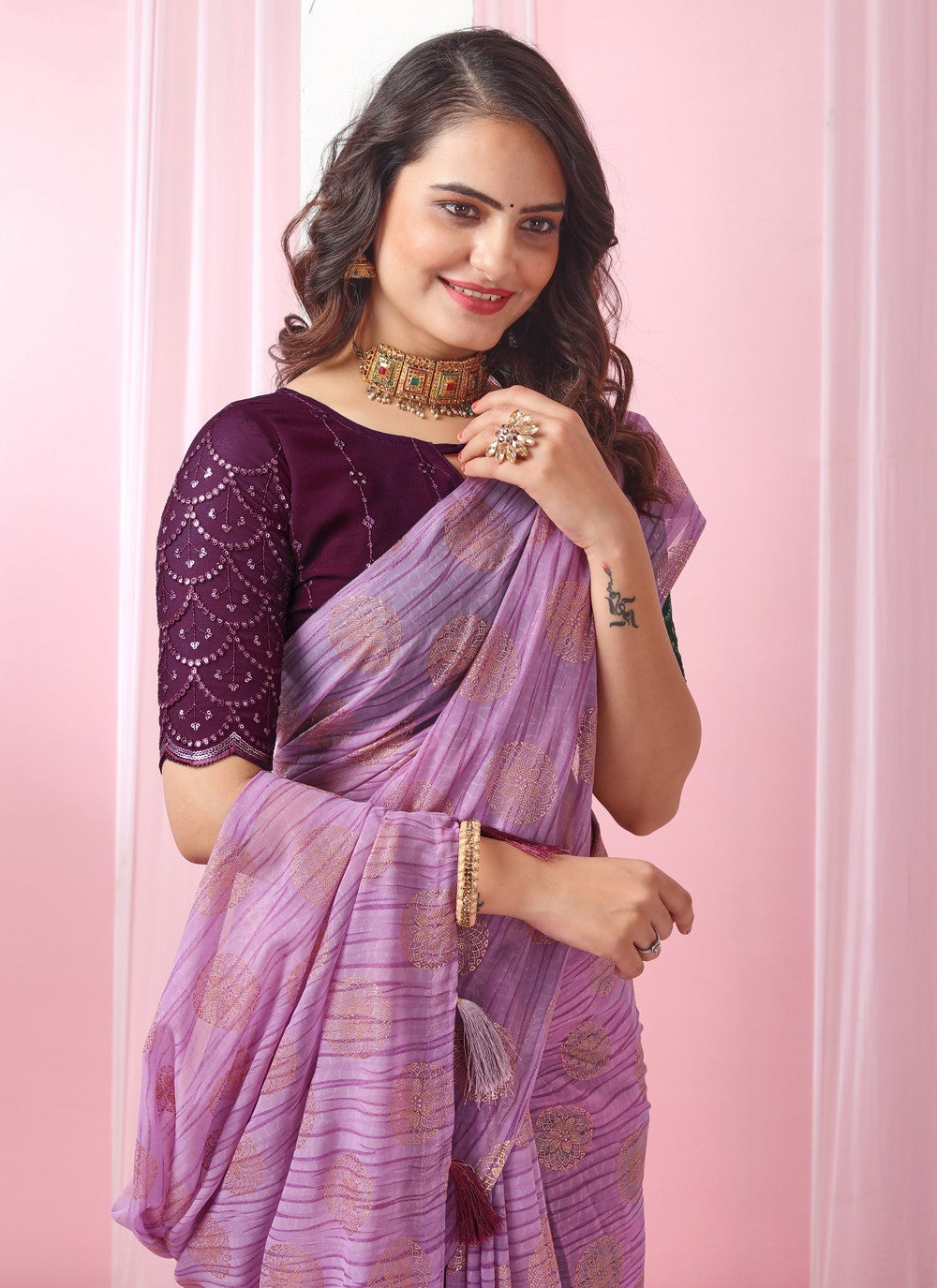 Classic Designer Georgette Saree - S3724