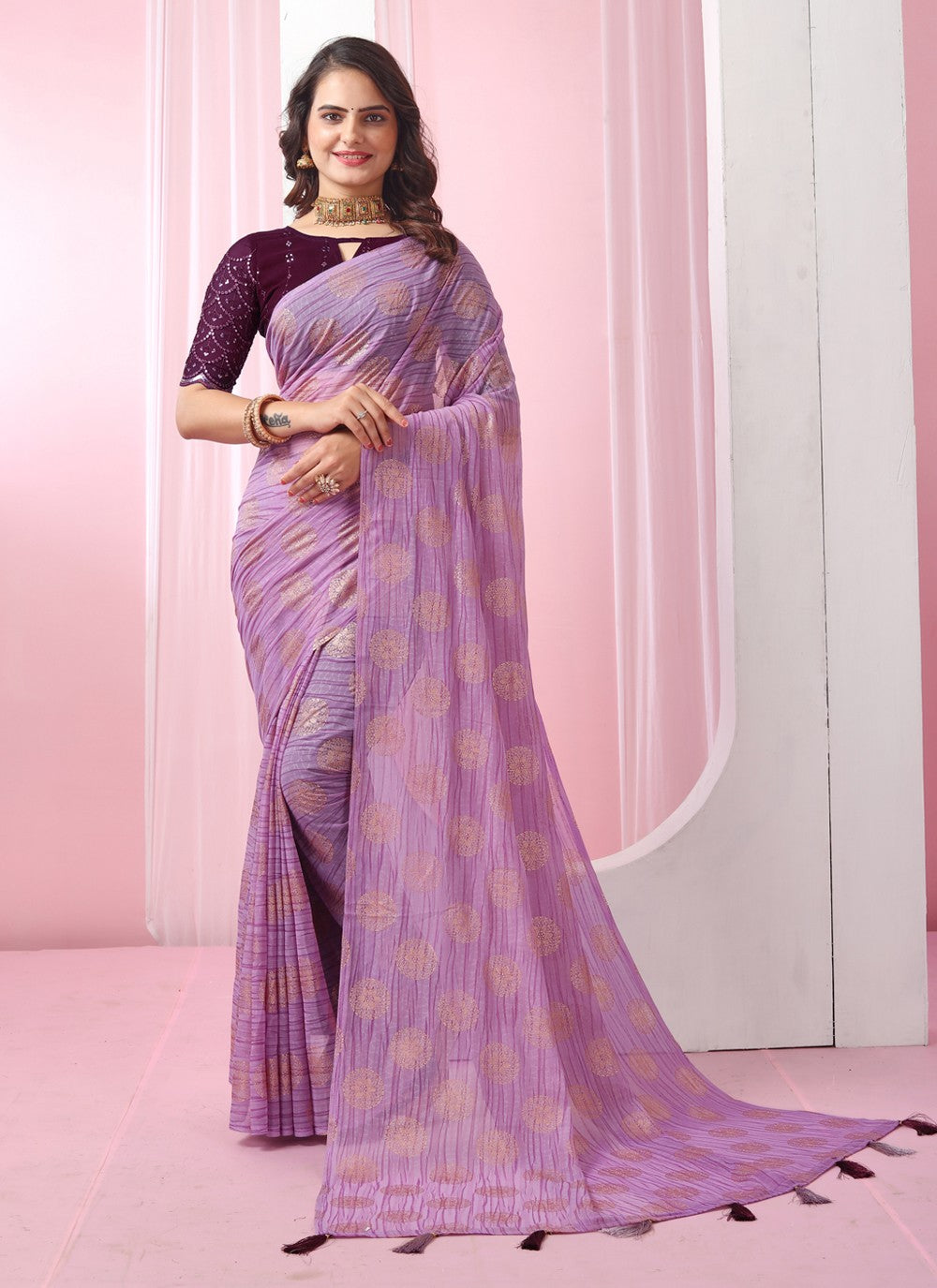 Classic Designer Georgette Saree - S3724