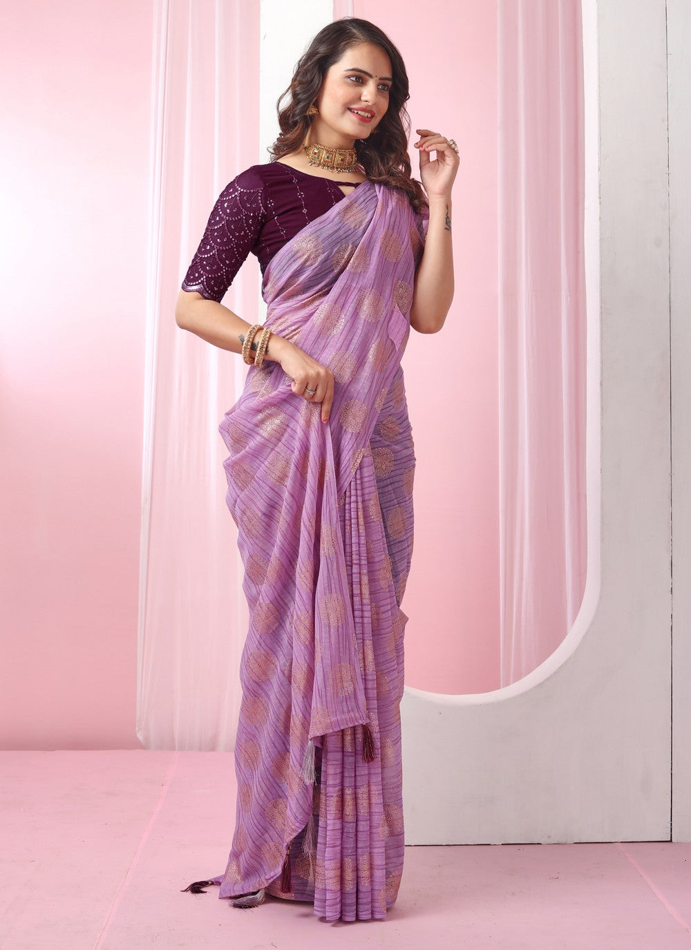 Classic Designer Georgette Saree - S3724