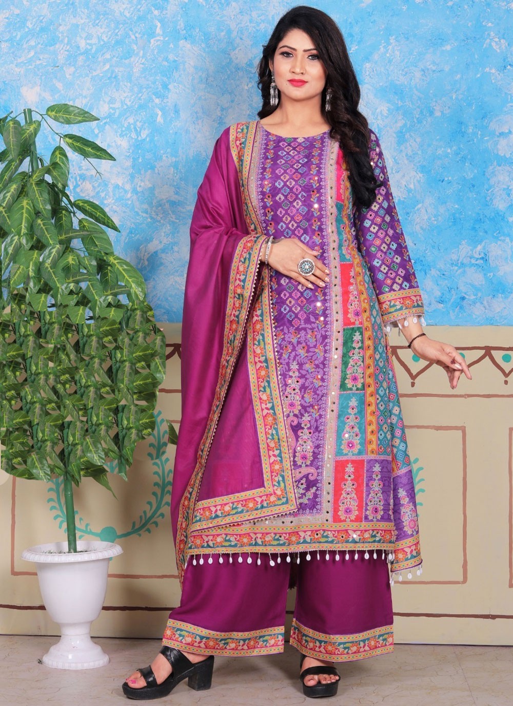 Muslin Salwar Suit - T3525