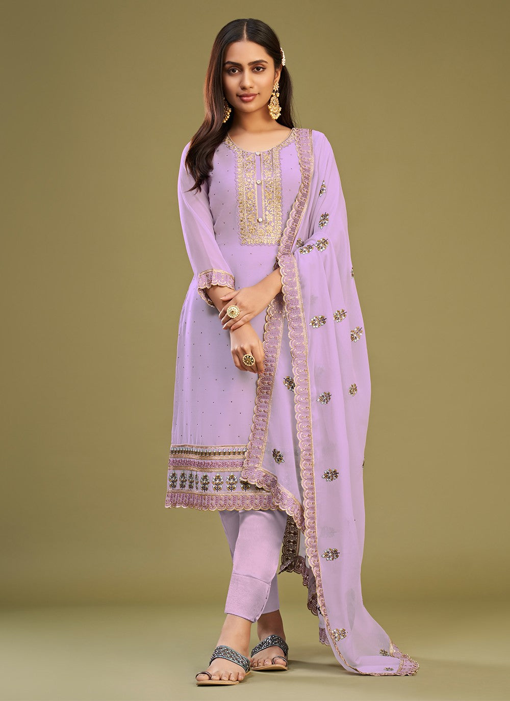 Georgette Salwar Suit - T1929