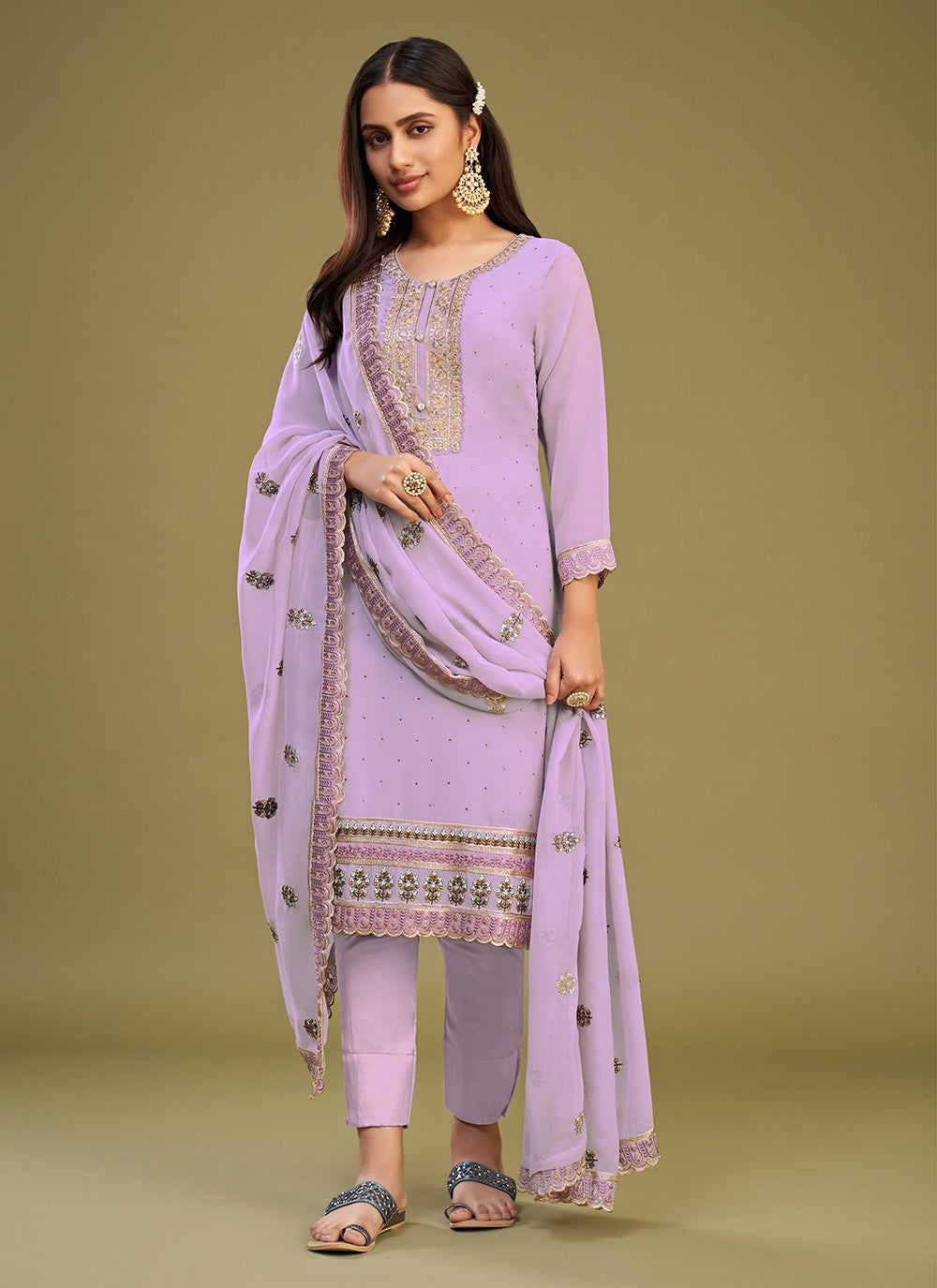 Georgette Salwar Suit - T1929