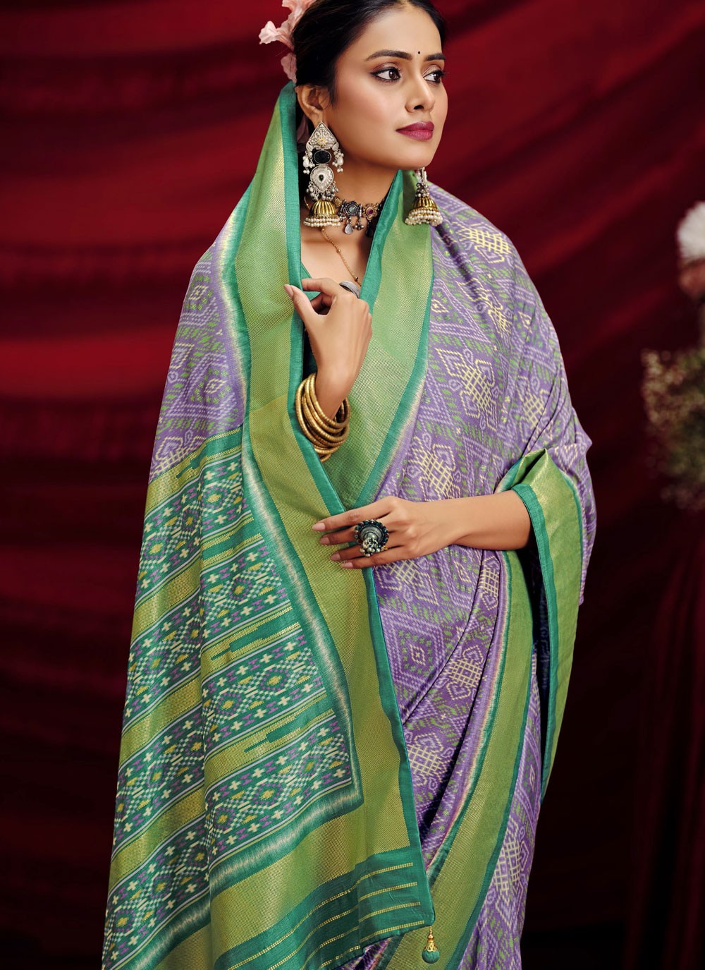 Classic Border Work Silk Saree - S9667