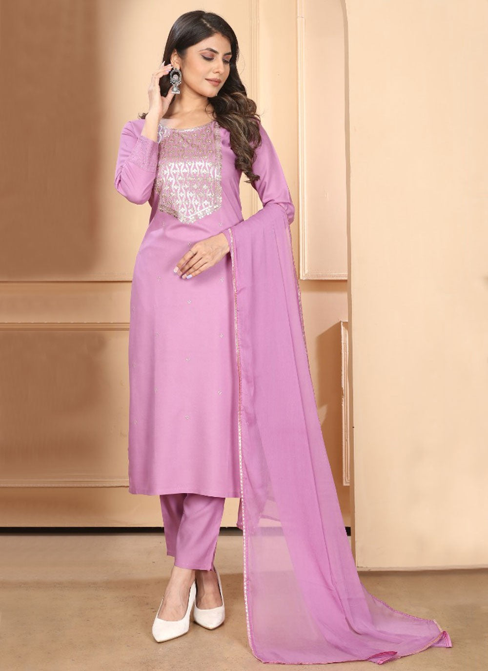 Rayon Salwar Suit - T2683