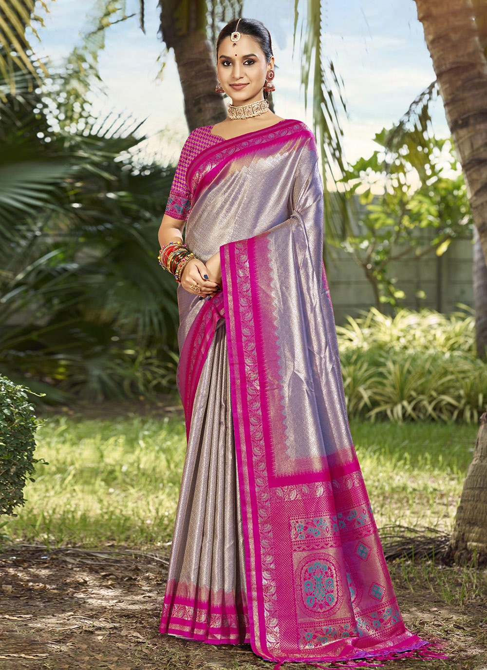 Woven Silk Saree - S12148