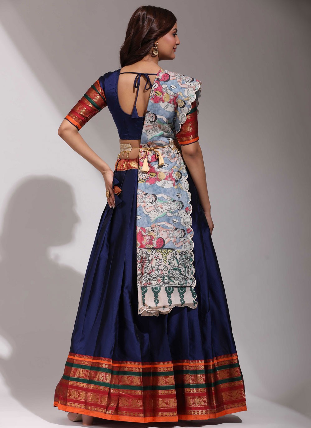 Weaving Zari Silk A - Line Lehenga - L2559