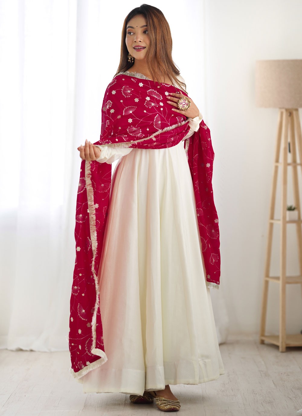 Plain Vichitra Silk Salwar Suit - T4810