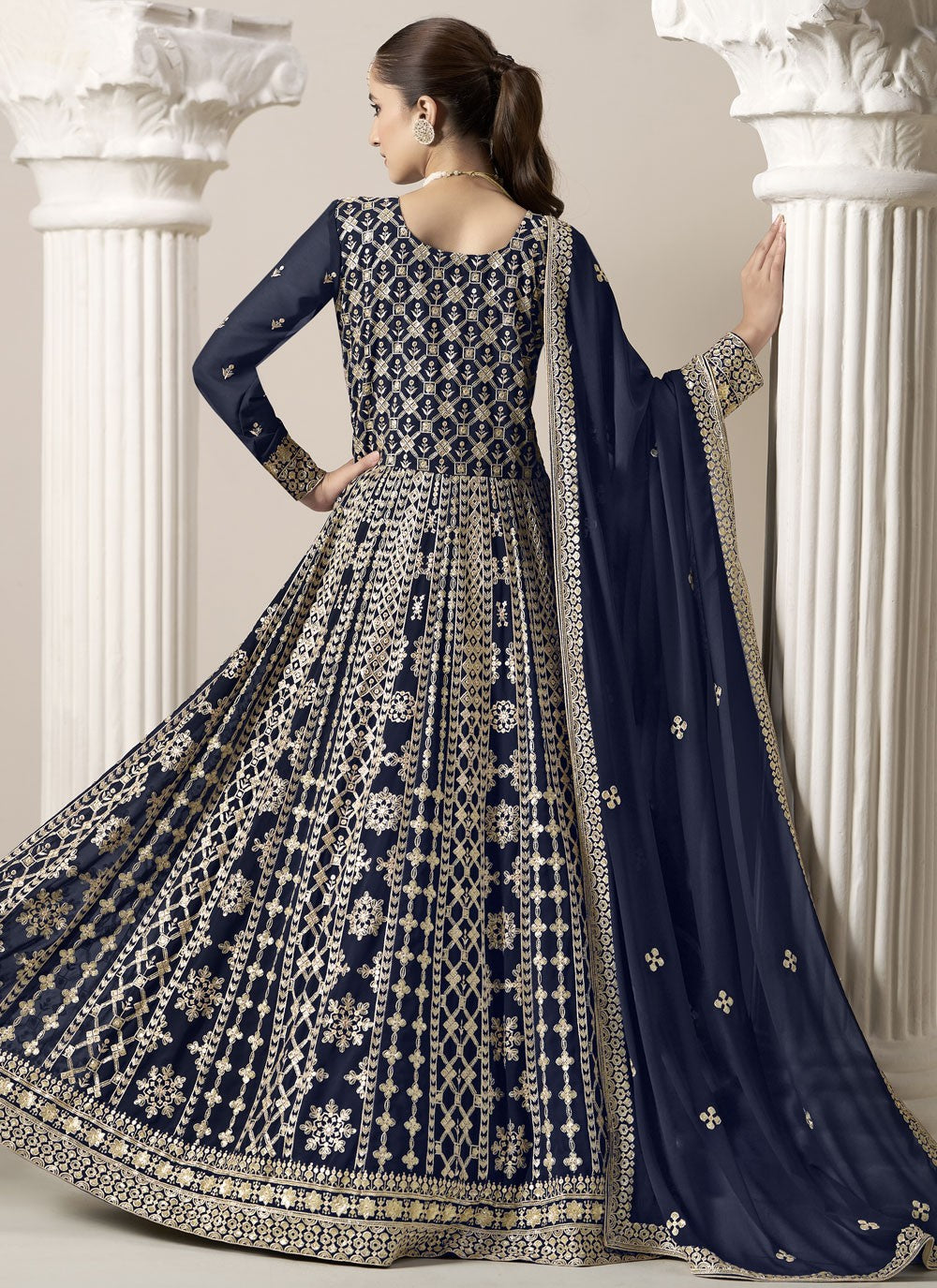 Faux Georgette Salwar Suit - T3683